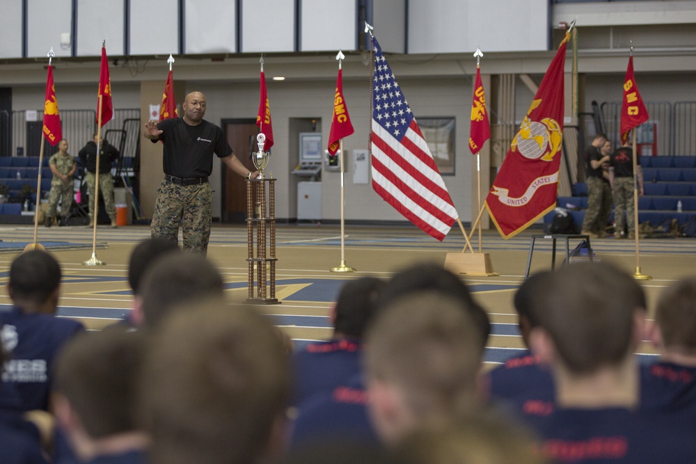 Marines Interact With Poolees at Baltimore's All-Hands Pool Function