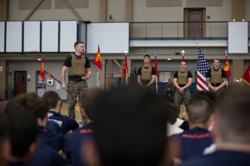 Marines Interact With Poolees at Baltimore's All-Hands Pool Function