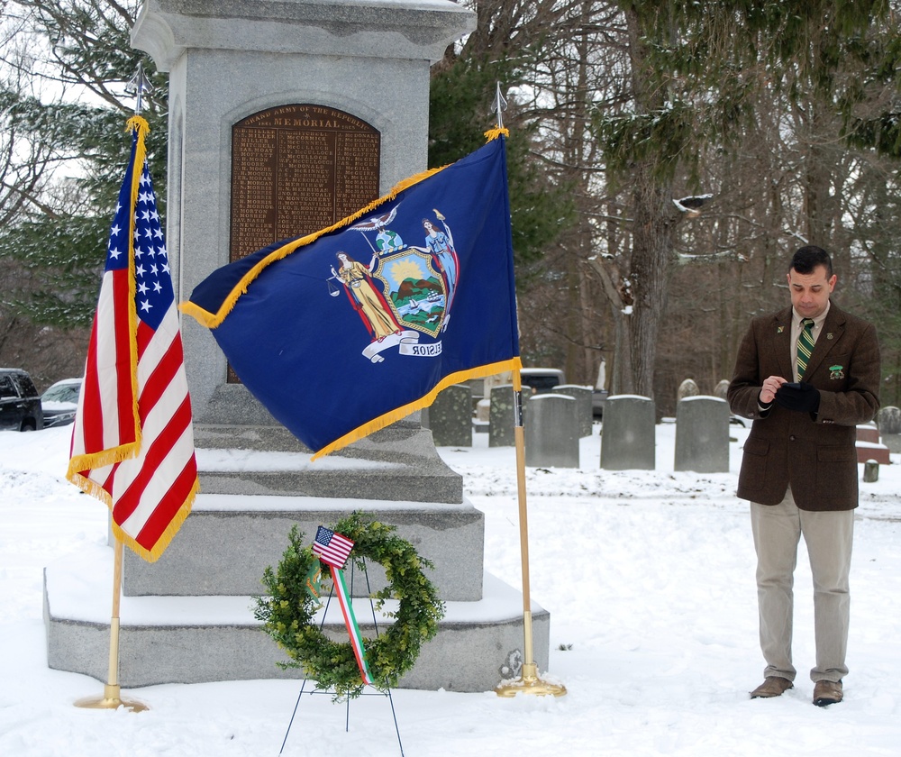 New York National Guard veterans and members  honor Irish-American veterans of the Civil War