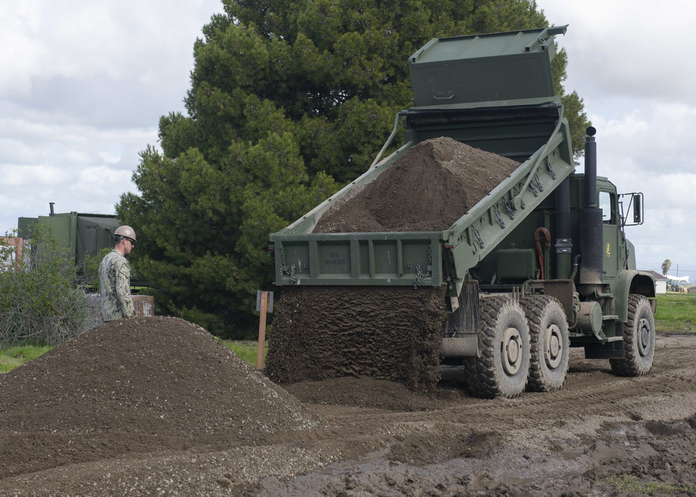 NMCB-5 Seabees and I MEF Marines Conduct Military Base Construction During Pacific Blitz 2019