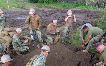 NMCB-5 Seabees and I MEF Marines Conduct Military Base Construction During Pacific Blitz 2019