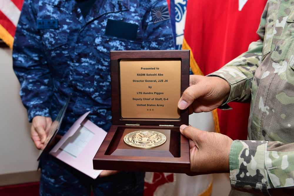 Lt. Gen. Aundre Piggee office call with Japanese Joint Service