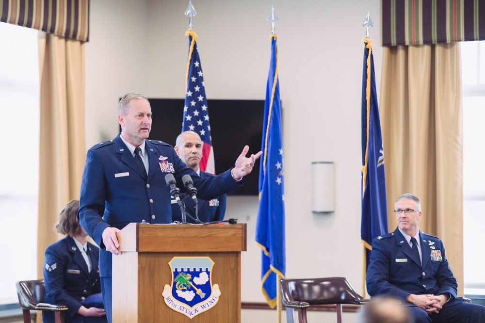 Former 107th ATKW Commander Receives His First Star