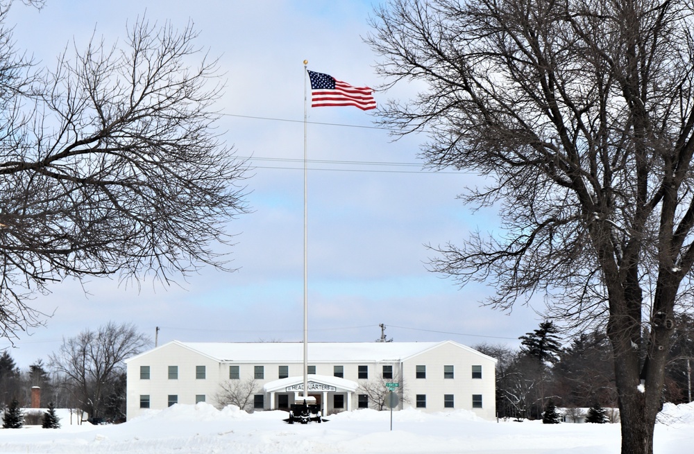 Fort McCoy and the American Flag