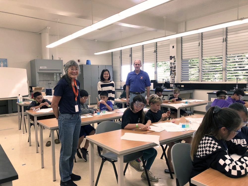 District E &amp; C Chief Judges Plastics Detective event at 2019 Oahu Elementary State Science Olympiad