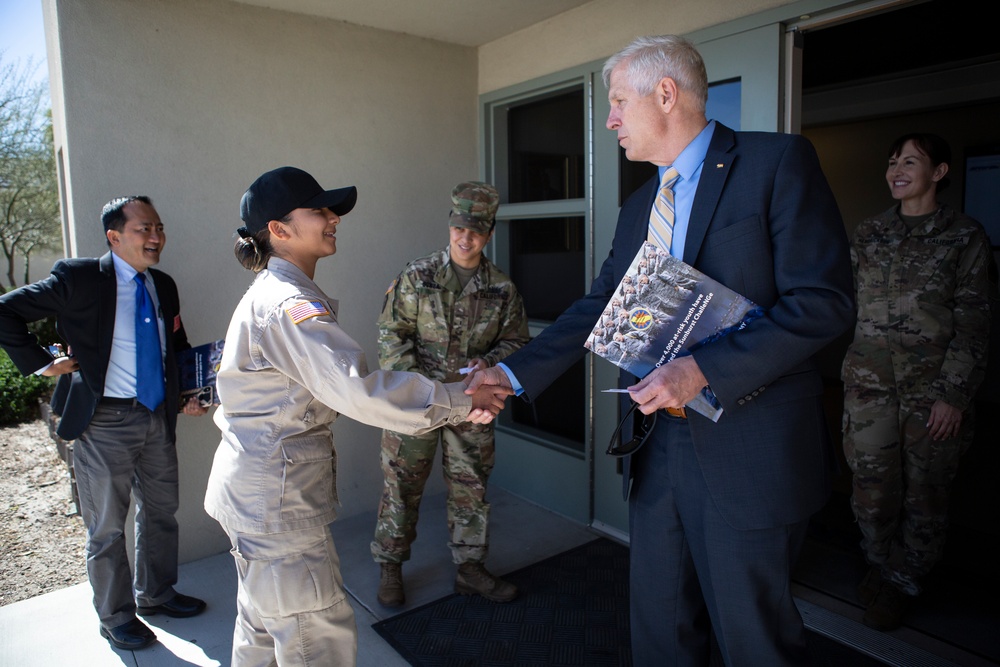 Sen. Tom Umberg visits Sunburst Youth Challenge Academy