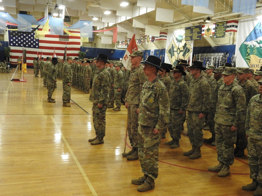 2nd Squadron, 1st Cavalry Regiment commemorates a successful deployment