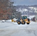 Contractors clear snow at Fort McCoy
