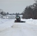 Contractors clear snow at Fort McCoy
