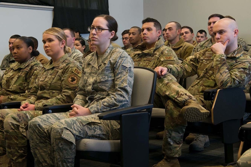 Retired Chief Master Sergeant of the Air Force Rodney J. McKinley visit