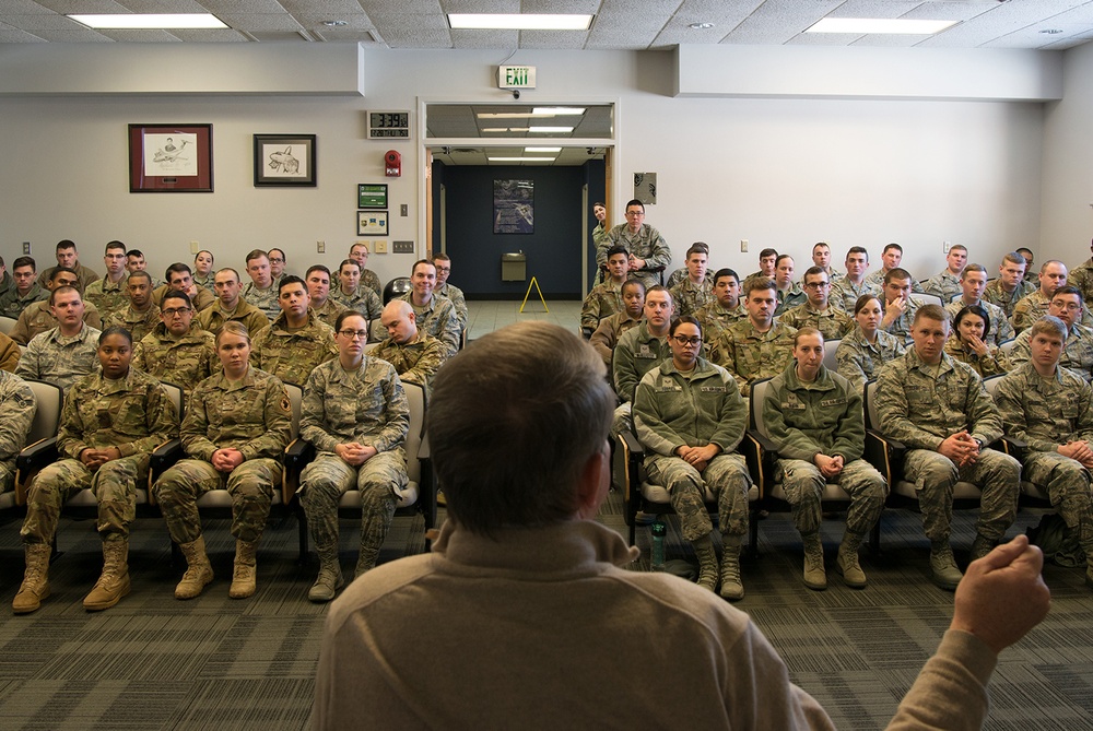 Retired Chief Master Sergeant of the Air Force Rodney J. McKinley visit