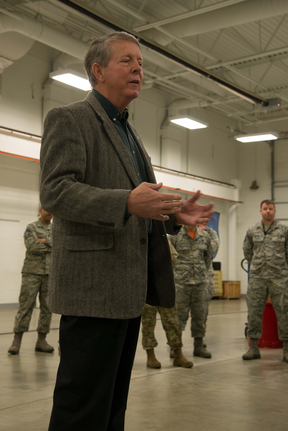 Retired Chief Master Sergeant of the Air Force Rodney J. McKinley visit