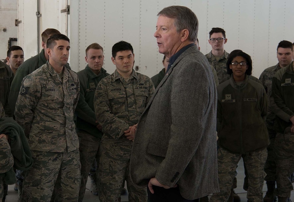 Retired Chief Master Sergeant of the Air Force Rodney J. McKinley visit