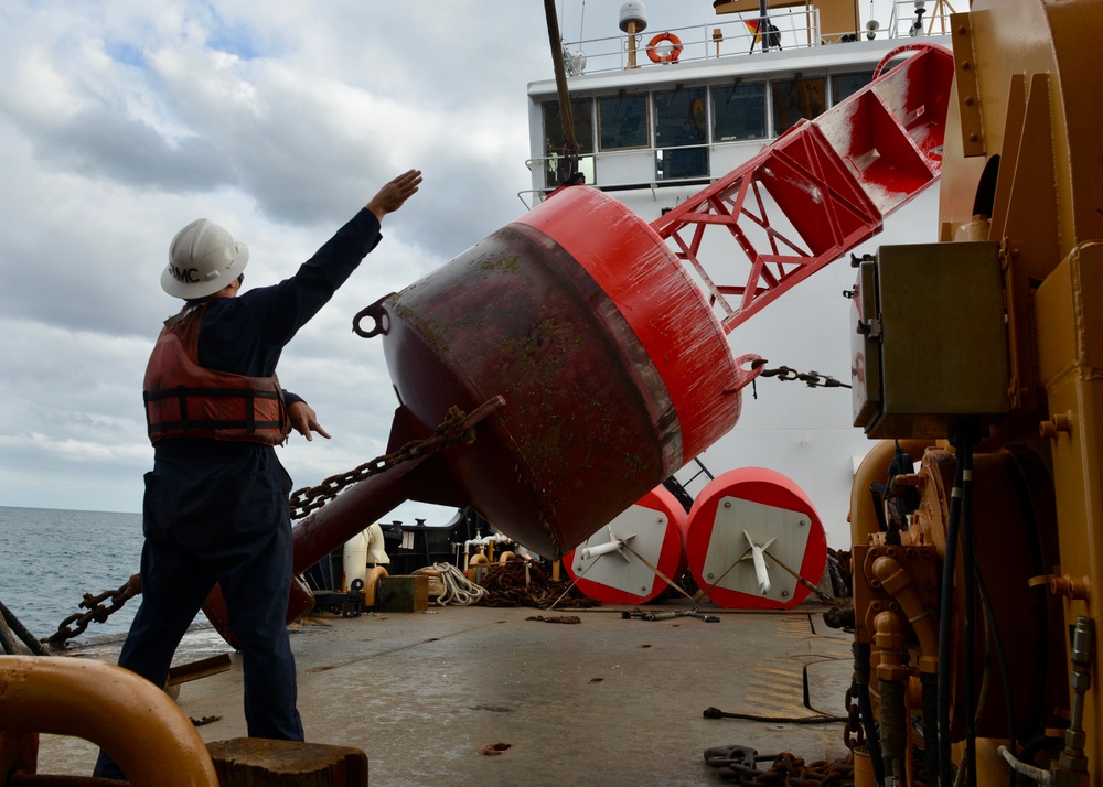 Coast Guard Cutter Walnut conducts ATON patrol