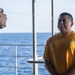 U.S. Sailors participate in an Oleoresin Capsicum (OC spray) training course