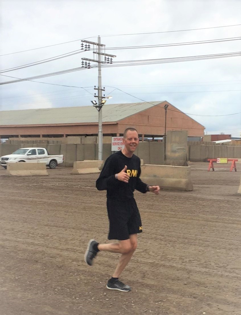 Task Force Cavalier Soldiers Participate in the Camp Taji Mardi Gras 5K Run