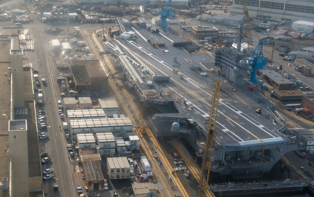 GHWB in Dry Dock at NNSY