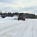Contractors clear snow at Fort McCoy