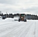 Contractors clear snow at Fort McCoy