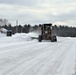 Contractors clear snow at Fort McCoy