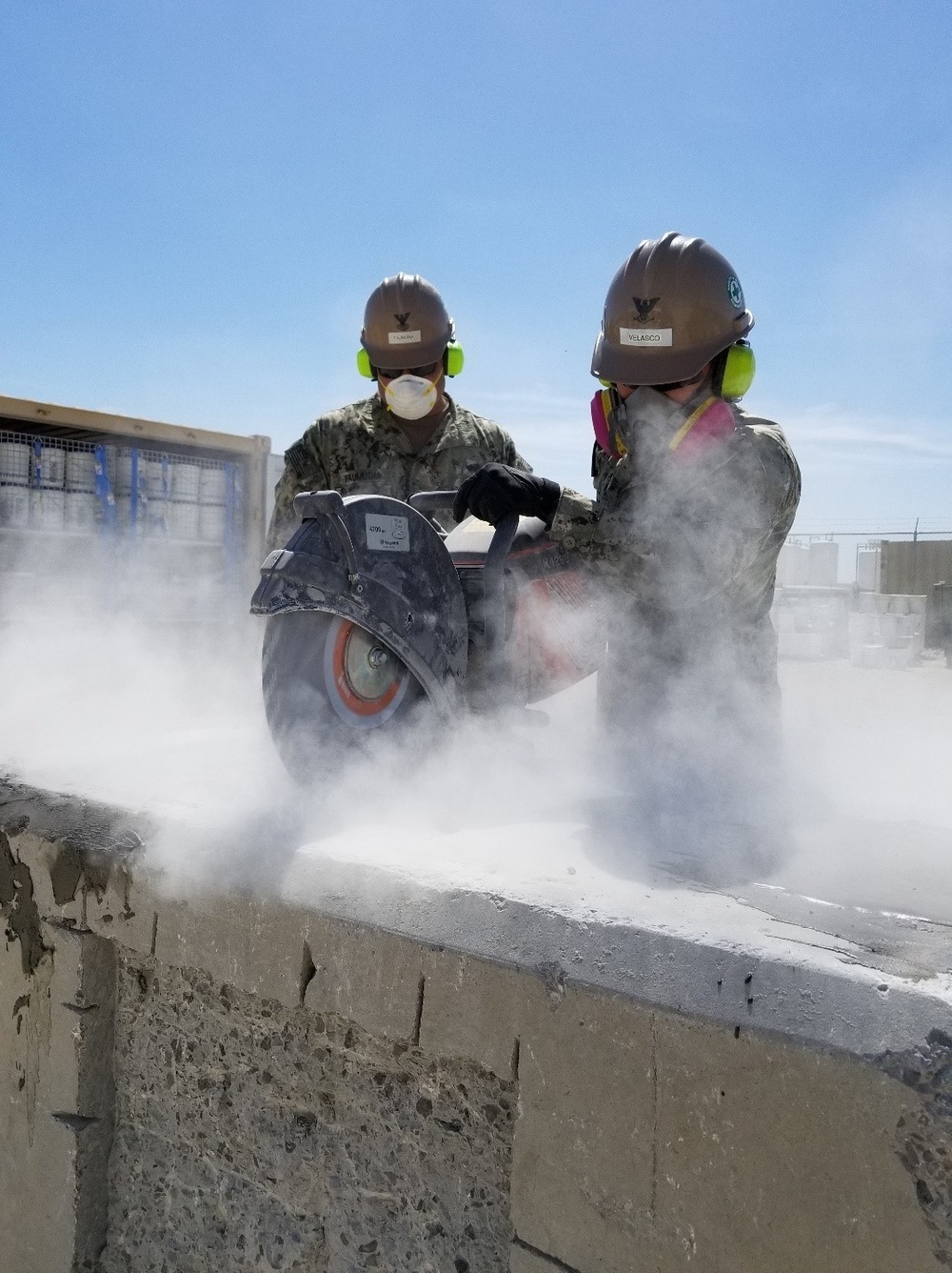 Naval Mobile Construction Battalion (NMCB) 133 conduct airfield damage repair (ADR) training