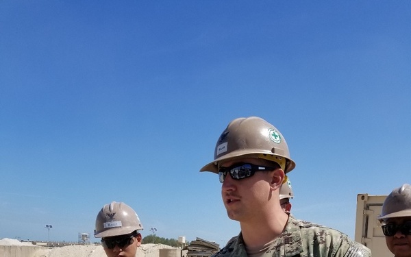 Naval Mobile Construction Battalion (NMCB) 133 conducts airfield damage repair (ADR) training.