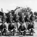 1st. Lt. George Wilson and his B-17 crew pose in front of their bomber