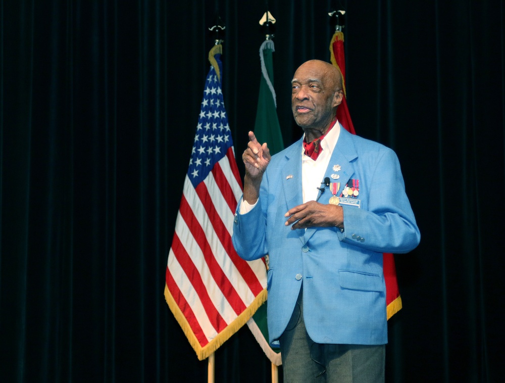 Tuskegee Airman Speaks At Black History Observance