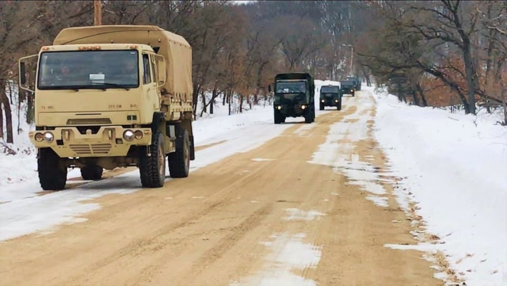 379th Chemical Company trains at Fort McCoy in early March 2019