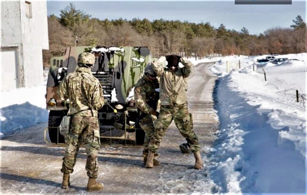 379th Chemical Company trains at Fort McCoy in early March 2019