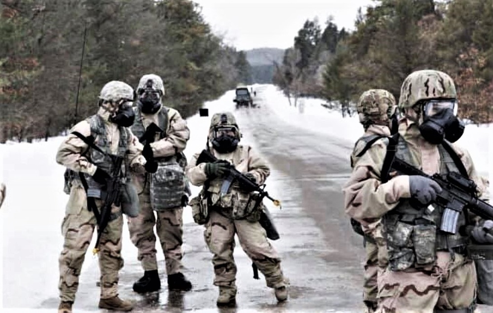 379th Chemical Company trains at Fort McCoy in early March 2019