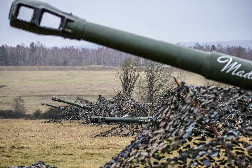 Hungarian artillery at Dynamic Front 19