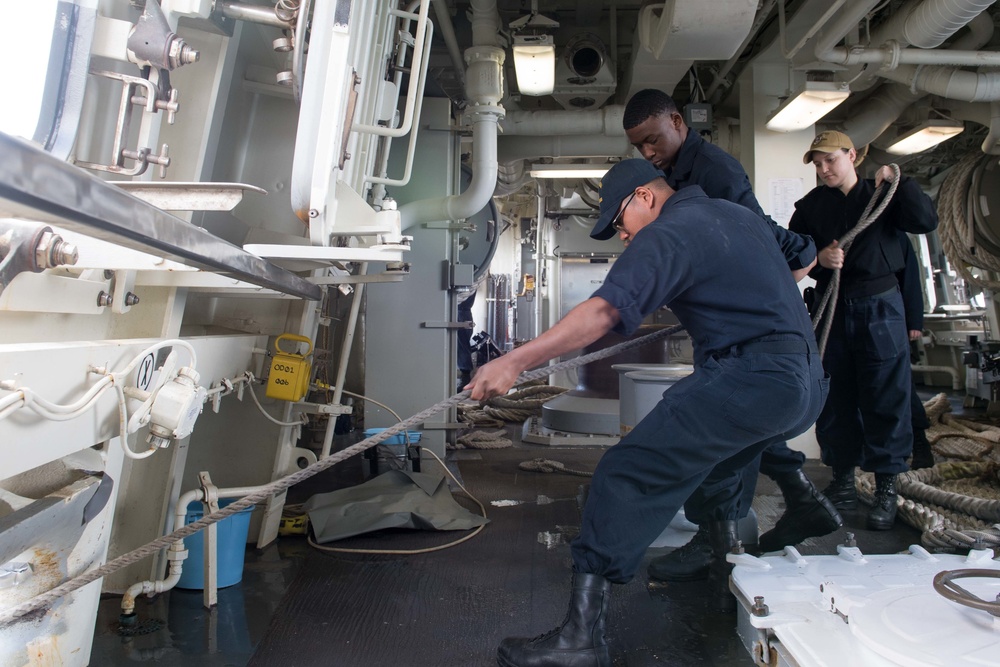 USS Zumwalt Gets Underway