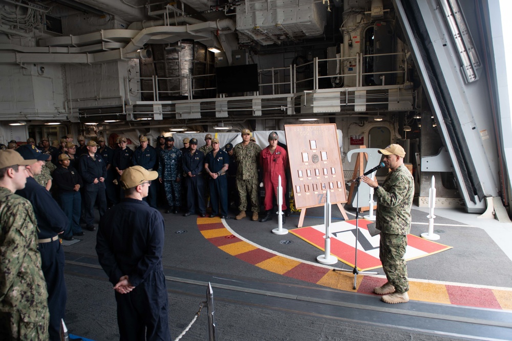 USS Zumwalt All-hands Call