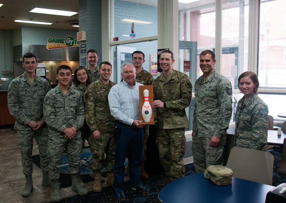 20th Air Force headquarters staff hold 75th anniversary bowling tournament