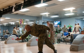 20th Air Force headquarters staff hold 75th anniversary bowling tournament