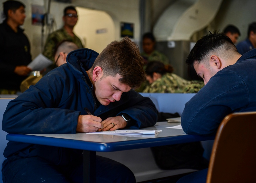 USS Makin Island 3M testing
