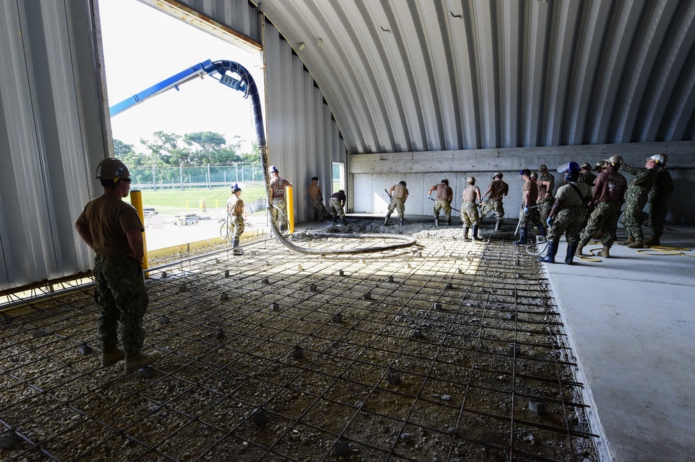 Dvids Images Seabees Place Concrete For K Span Construction Image 5 Of 8