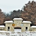 Snow-covered Fort McCoy Gate