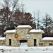 Snow-covered Fort McCoy Gate