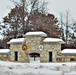 Snow-covered Fort McCoy Gate
