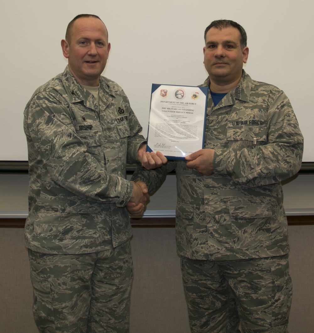 Camuglia Receives Military Outstanding Volunteer Service Medal