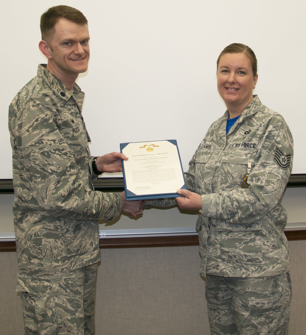 Palmer Receives Air Force Commendation Medal at Eastern Air Defense Sector