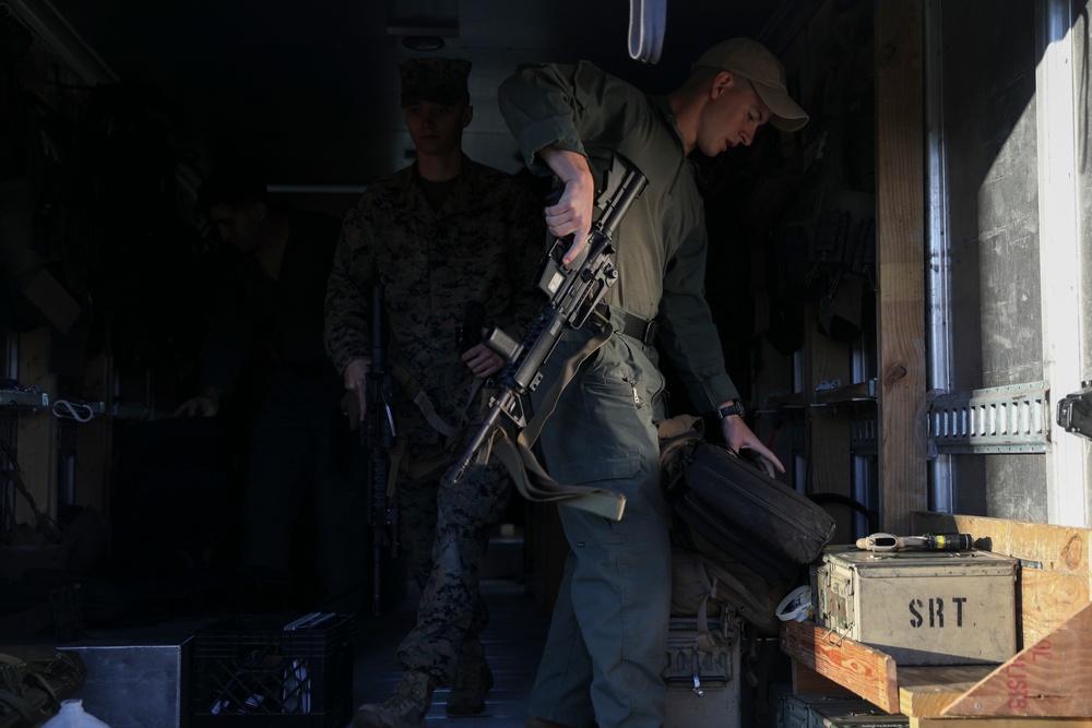 Parris Island Special Reaction Team trains during terrorism/force protection exercise