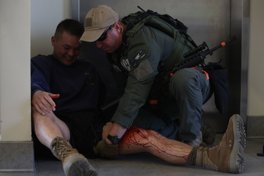 Parris Island Special Reaction Team trains during terrorism/force protection exercise