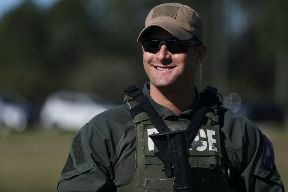 Parris Island Special Reaction Team trains during terrorism/force protection exercise