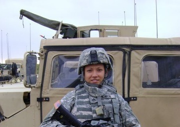 Master Sgt. Saldana-Sipley in Iraq