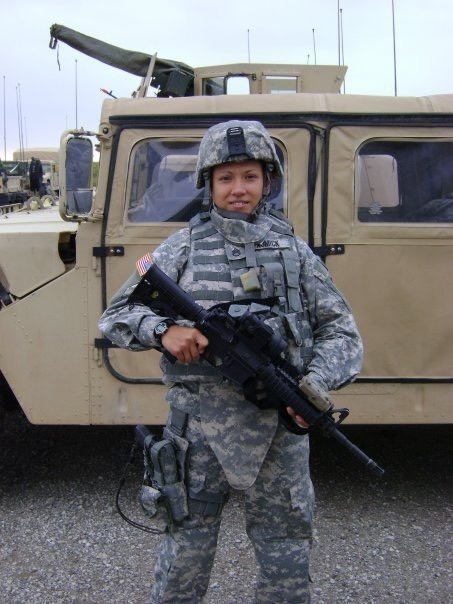 Master Sgt. Saldana-Sipley in Iraq