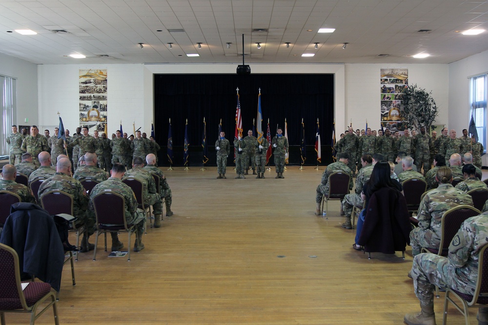 Task Force Echo transition of authority ceremony