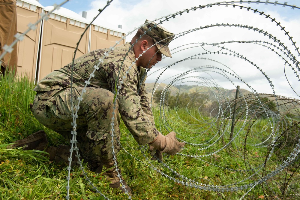 NMCB-5 Sets up a simulated advanced naval base during Pacific Blitz 2019